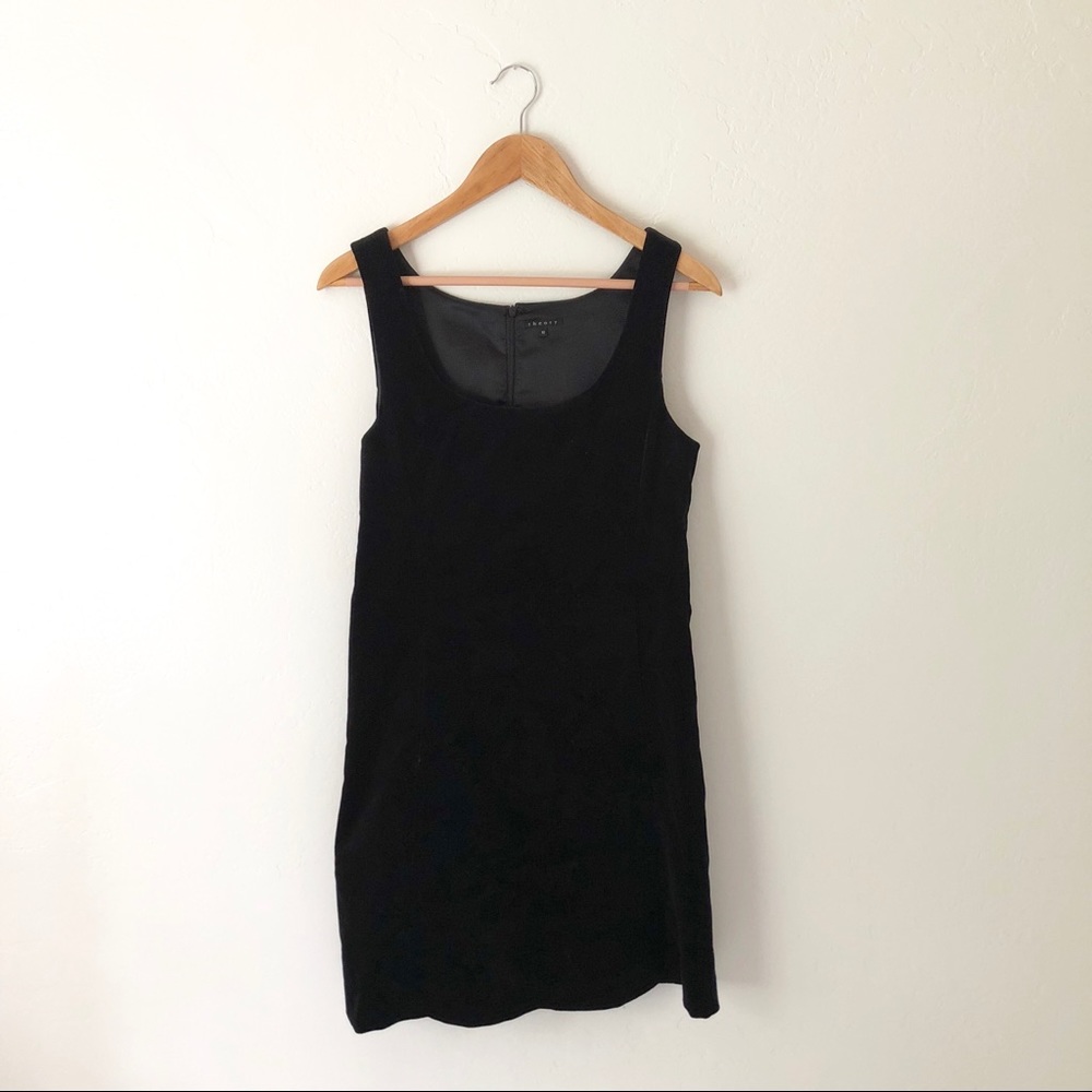 Theory Black Velvet Dress